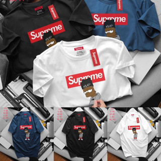 เสื้อยืดแขนสั้น Supreme 🔖 Unisex 👱🏻‍♂️👩🏼‍🦰 cotton 💯 ผ้านุ่ม ใส่สบายตัว พร้อมส่งจากไทย 🚚 ร้านค้าจัดส่งไว