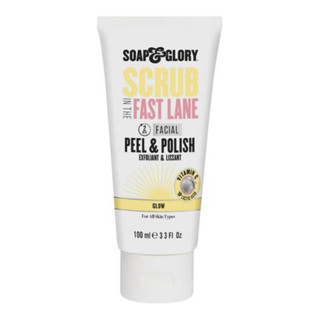SOAP &amp; GLORY SCRUB IN THE FAST LANE 2 MINUTE FACIAL PEEL &amp; POLISH 100ml