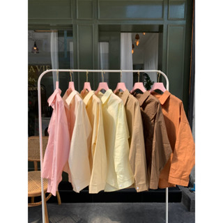 เสื้อเชิ้ตทรง Oversize รุ่นBasic shirt(โค้ดส่วนลดดู Update หน้าร้าน)