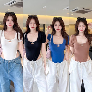 Ppickme•GABBY BODYSUIT บอดี้สูทอย่างดีเก็บทรง ดูดีเทลด้วยค่าใส่มาเพรียวมาก แหวกตรงเอวสูง ดูหุ่นดีแบบมีชั้นเชิง