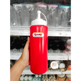 ขวดบีบซอสสูง 32oz  950ml คละสี 9096 RW