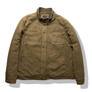 LEVIS Khaki Brown Trucker Jacket รอบอก 46”