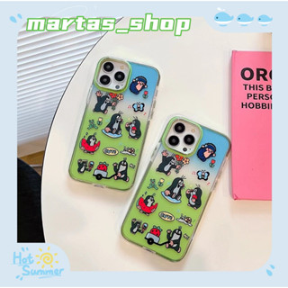 ❤️ส่งของขวัญ❤️ เคสไอโฟน 11 12 13 14 Pro Max การ์ตูน สไตล์คู่รัก ฤดูร้อน ความนิยม เรียบง่าย Case for iPhone สาวน่ารักหัวใ