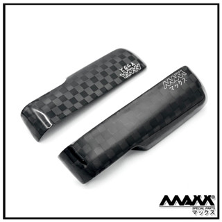 マックス ( Fork Guards Full Carbon Kevlar - 03 ) การ์ดโช๊ค ฟูลคาบ้อน "F1" Honda DaxST125 &amp; Monkey125 by MAXX Special Parts