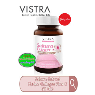 VISTRA NUTRIBEAU Sakura Extract &amp; Marine Collagen Plus C 83213 EXP28/04/2026