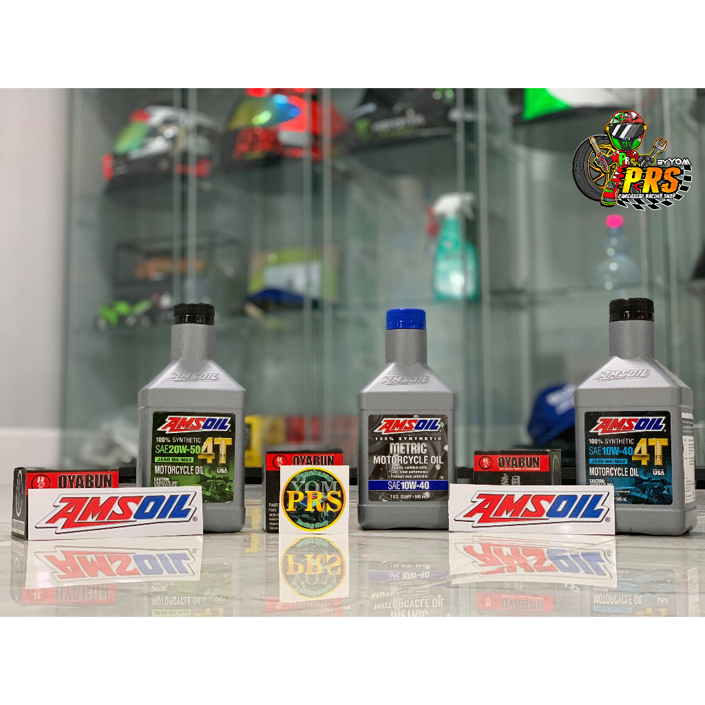 น้ำมันเครื่อง Amsoil 100% (SAE 10W-40) (SAE 20W-50) ขนาด 946 ML