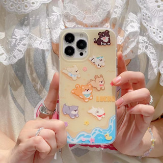 🎁ส่งของขวัญ🎁เคสไอโฟน 11 13 12 Pro Max การ์ตูน น่ารัก สัตว์ขนาดเล็ก เคส for ไอโฟน14 pro max soft case Iphone