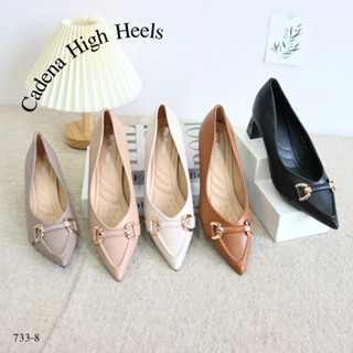 Mgaccess Cadena High Heels Shoes 733-8 รองเท้าคัทชู