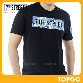 7th Street เสื้อยืด รุ่น 7th Street Camo (ดำ) PRG002 ของแท้