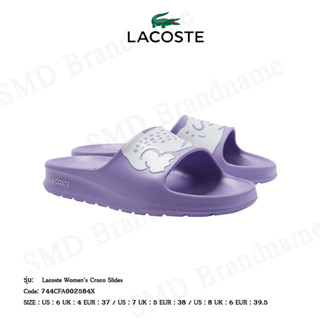 Lacoste รองเท้าแตะ รุ่น Lacoste Womens Croco Slides Code: 744CFA002584X