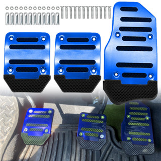 3 พีซี/ชุดเกียร์ Universal Manual Car Cover Pedal Foot Foot Cover, ฝาครอบเบรก, ชุดคลัทช์แพดคลัทช์อัตโนมัติ