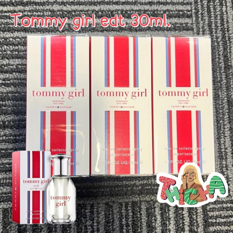 ใช้โค้ดวิดีโอลด✅ Tommy Girl Tommy Hilfiger edt 30ml.(กล่องซีล)