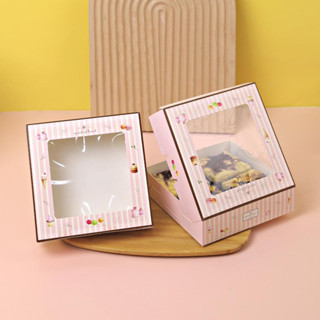 Boxjourney กล่องบราวนี่ ลาย my sweets 15 x15 x 4 ซม. (20 ชิ้น/แพ็ค)