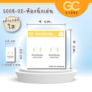 สติ๊กเกอร์สวิตซ์ไฟ "ขายแยกชิ้น" แบบใส ติดแน่น ไม่เหนียว สติ๊กเกอร์ติดสวิตซ์ไฟ หมึกติดทน S008