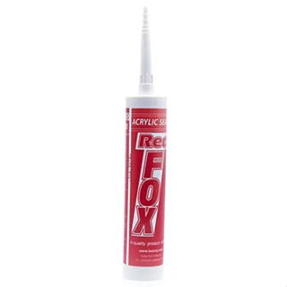 REDFOX กาวอะคลิลิคซีแลนท์ 430 กรัม เนื้อครีมขาว  acrylic sealant  กาวอุดรอย  รั่ว งานปูน คอนกรีต