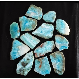 250 g Wholesale Deal For Natural Larimar Stone Slabs Slices of Larimar AA Quality Huge Quantity Available