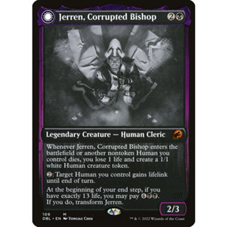 [MTG] Jerren, Corrupted Bishop [DBL] [BLACK] [MYTHIC] [NORMAL] [ENG] (การ์ดเมจิค / Magic the Gathering)