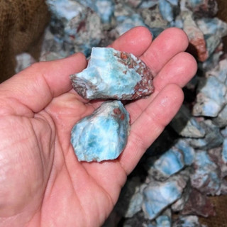 1 Pc Natural Larimar Tumble Stone,Quartz crystal gravel,Home Decoration,Mineral specimens,Reiki Healing,Crystal Gifts