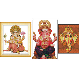 ชุดปักครอสติช พระพิฆเนศ (Ganesha cross stitch kit)