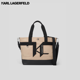 KARL LAGERFELD - K/FOLD LARGE TOTE BAG 235M3031 กระเป๋าถือ HUMUS