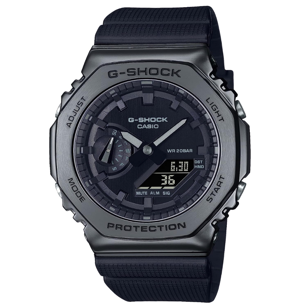 [Casio] นาฬิกาข้อมือ G-Shock [ผลิตภัณฑ์ของแท้ในประเทศ] หุ้มโลหะ GM-2100BB-1AJF Men's Black