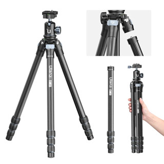 ขาตั้งกล้อง Ulanzi MT-60 Carbon Fiber Portable Tripod ขาตั้งคาร์บอนไฟเบอร์ 8 ชั้น ขาตั้งแบบขาเดี่ยว รองรับน้ำหนัก 10 กก.