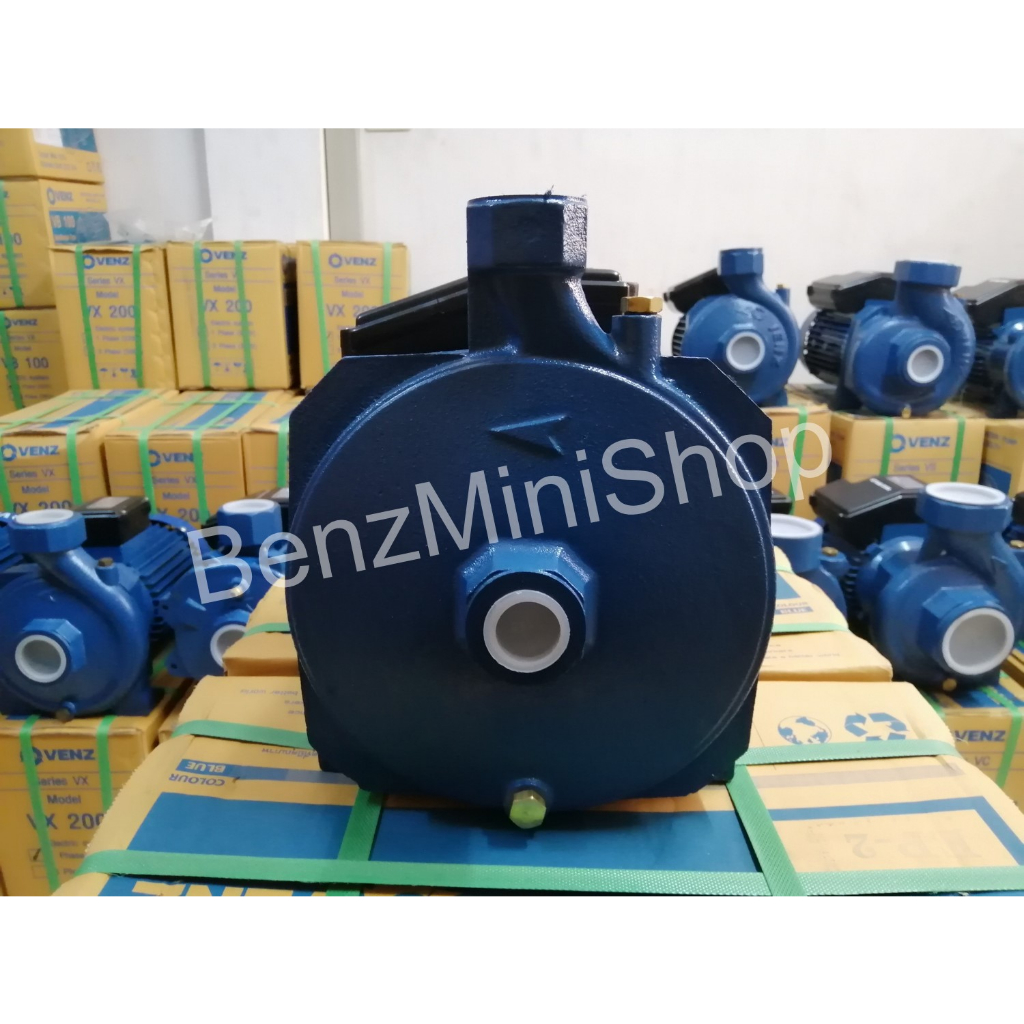 ปั้มน้ำหอยโข่ง 1.5 แรง ยี่ห้อVENZ รุ่น VM150 (1เฟส 2สาย) **รับประกัน 1 ปี** แท้100%