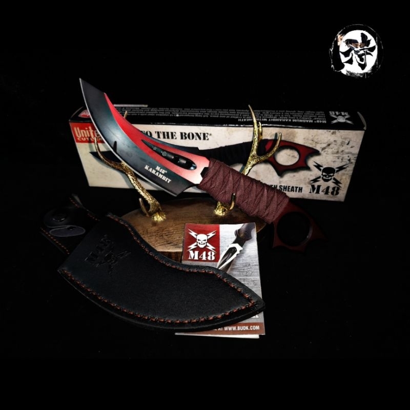 เดินป่า​ M48 โลหิต​ วัสดุ​ใบ:8CR13MOV​ งานเต็ม