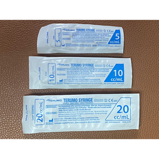 Terumo Syringe 5 mL 10 mL 20 mL ไซริงค์เทอรูโม กระบอกฉีดยา หัวธรรมดา ไม่มีเข็ม