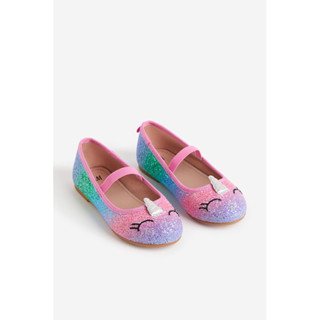 pink unicorn shoes rainbow รองเท้าเรนโบว์ สีรุ้ง second hand