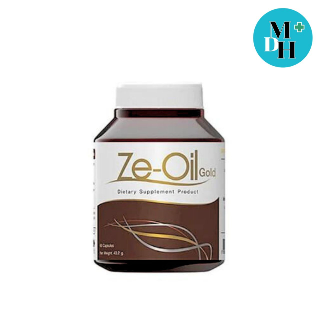 Ze-Oil Gold ซีออยล์ น้ำมันสกัดเย็นจากธรรมชาติ 4 ชนิด (60 แคปซูล 1กระปุก) 01622