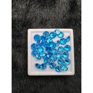 cz Blue Topaz cubic zirconia 7.00mm 10 pieces