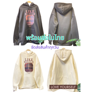 เสื้อแจ็กเก็ตกันหนาวแขนยาว มีฮู้ด ผ้าฝ้าย พิมพ์ลายตัวอักษร ผ้านิ่มใส่สบาย