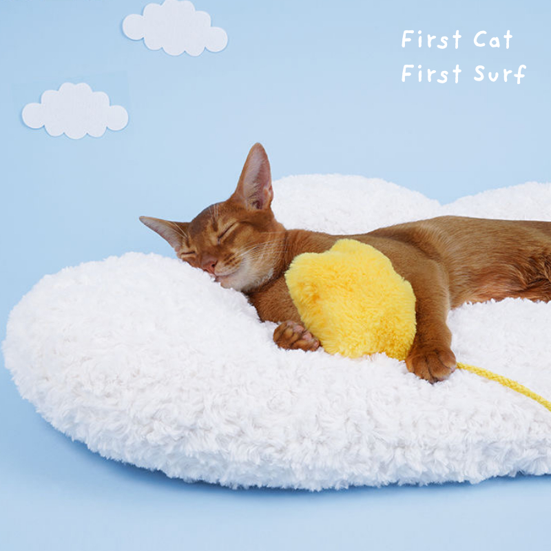 Pet Cushion เบาะนอนแมว ที่นอนแมว เตียงแมว ที่นอนสัตว์เลี้ยง ที่นอน เบาะนอนรูปเมฆ