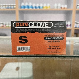 puregloveถุงมือยางธรรมชาติอย่างดีแบบไม่มีแป้ง