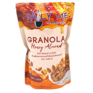 กราโนล่า เดลี่ มี รสฮันนี่ อัลม่อน  Granola Daily Me Honey Almond ขนมเพื่อสุขภาพ ธัญพืชอบกรอบ ขนาด 250 กรัม