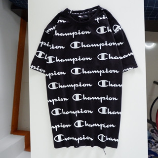 ขส2291 งานป้าย ✨เสื้อยืดคอกลมแขนสั้น champion Unisex งานสกรีนทั้งตัว เนื้อผ้าดี