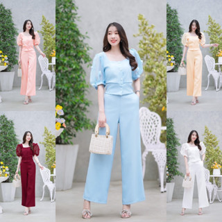 Fashion In My Life เซต 2 ชิ้น มี 5 สี ฟ้า โอรส ขาว ครีม แดง