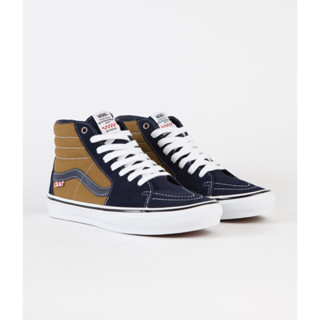 รองเท้า VANS SKATE SK8 HI - (REYNOLDS) NAVY/GOLDEN BROWN