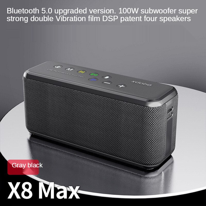 Xdobo X8 Max 100W ลำโพงบลูทูธ สเตอริโอซับวูฟเฟอร์ HIFI TF AUX