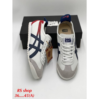 รองเท้าOnitsuka Tiger Mexico66 รองเท้าโอนิซึกะไทเกอร์ แบบหนัง✔แท้100% มี5สีให้เลือก【รูปถ่ายจากสินค้าจริง Size:37-45eu】