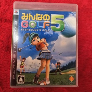 แผ่นแท้ PS3 Minna no Golf 5 (BCJS-70005/BCJS-30011)(Japan)