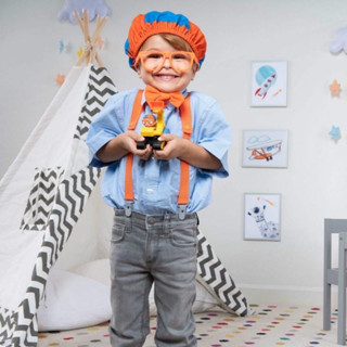 น่ารักสุด! ชุด Blippin Role Play set 4 ชิ้น แต่งตัวตาม พี่Blippi น่ารักมาก  สินค้าพร้อมส่ง ส่งวันถัดไป