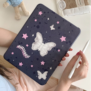 เคสiPadหมุน 360° Air5 Gen9 Star Butterfly ช่องใส่ปากกาขวา Acrylic เคส ipad Pro 11 2021 gen10 gen7 Gen8 air4 air3 10.5