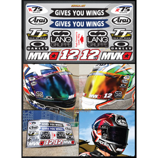 สติ๊กเกอร์ติดชิวหมวกกันน็อต Arai / Sticker Helmet Sticker Arai