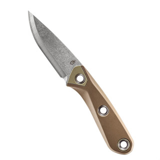 [GERBER แท้] มีดเดินป่า มีดเดินป่า สวยๆ มีดเดินป่าที่ดีที่สุด Principle Bushcraft สีน้ำตาล ปลอกอุปกรณ์แต่งครบ พร้อมส่ง