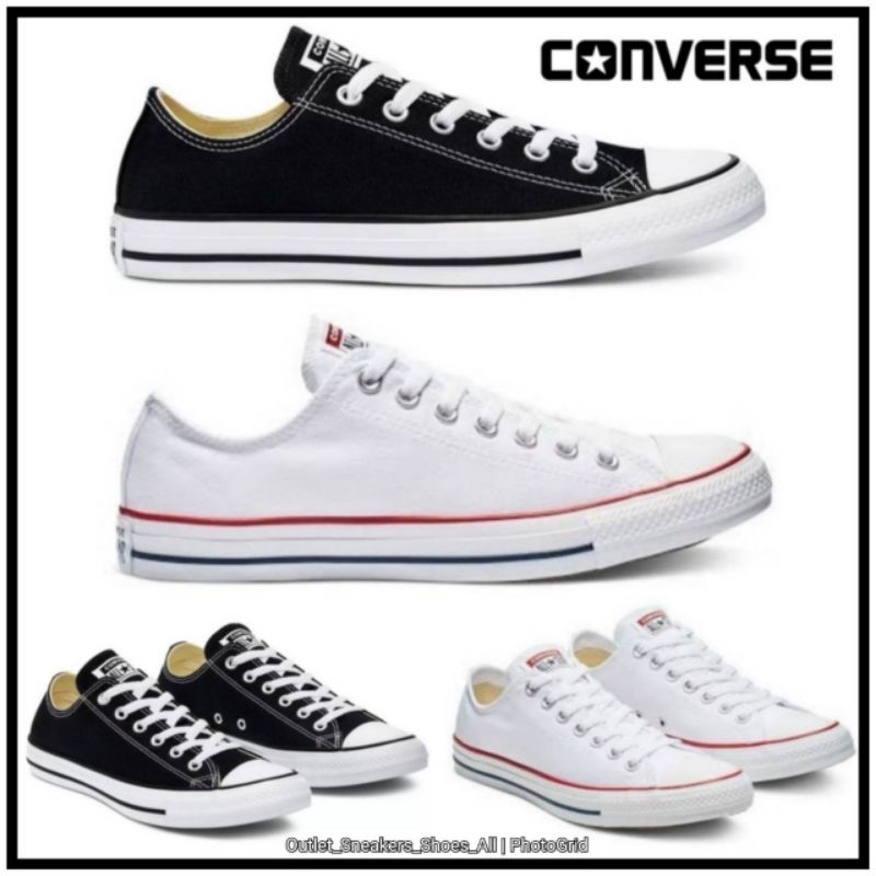รองเท้า Converse Chuck Taylor All Star OX Black/White Unisex ชาย หญิง [ ของแท้ พร้อมส่งฟรี ]