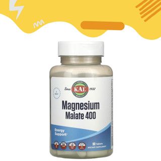 KAL, Magnesium Malate 400, 90 Tablets