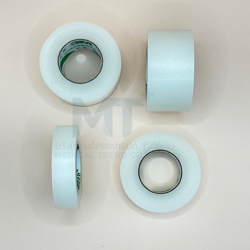 3M Transpore Surgical Tape เทปแต่งแผล ชนิดพลาสติกใส เทปกาวทางการแพทย์ (ขนาด 1 นิ้ว, 1/2 นิ้ว) แบ่งขายราคาต่อ 1 ม้วน