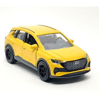 Majorette Audi Q4 E-tron สีเหลือง ล้อ 5HCB Scale 1/62 (8cm) ไม่มี package